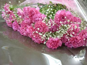 母の日にはシンプルな花束もおススメ 花屋ブログ 山口県岩国市の花屋 双葉園にフラワーギフトはお任せください 当店は 安心と信頼の花キューピット加盟店です 花キューピットタウン